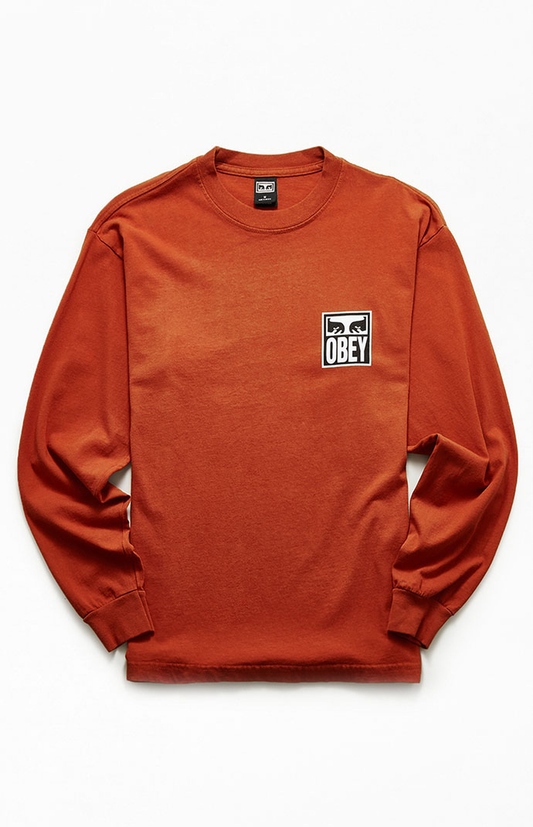 Obey 'Eyes Icon 2' L/S Tee - Bombay Brown