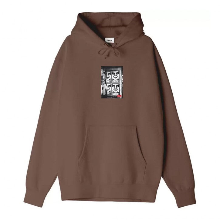 Obey 'Icon Photo' Hoodie - Brown