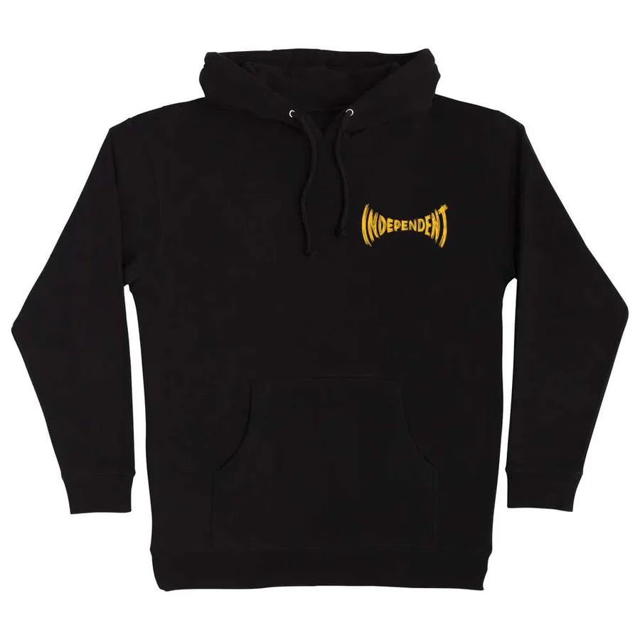Independent 'Carved Span' Hoodie - Black/Yellow