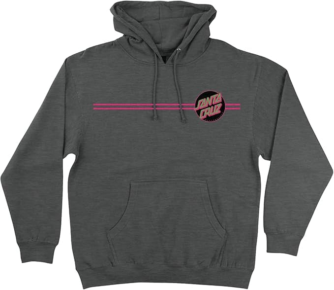 Santa Cruz 'Other Dot' Hoodie - Charcoal/Pink/Green