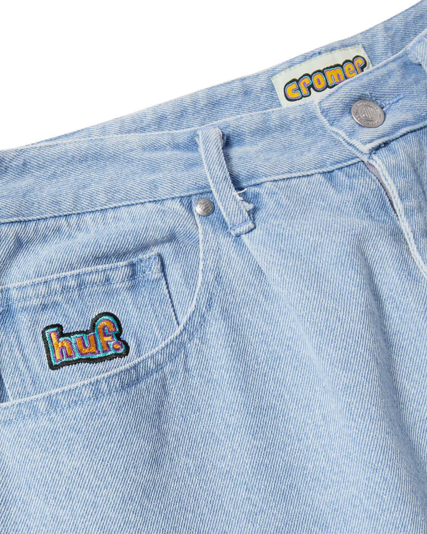 HUF 'Cromer Signature' Baggy Jeans - Light Blue