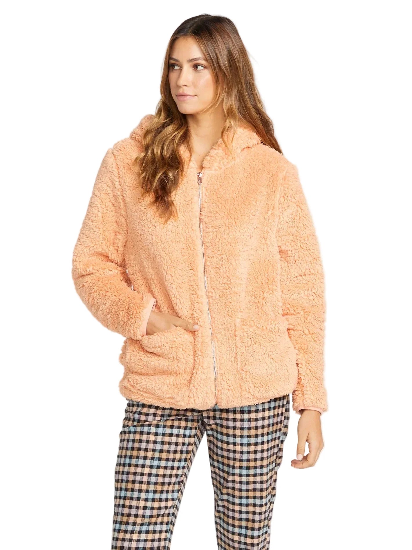 Volcom 'Lil Phuz Up' Jacket - Clay (Women's)