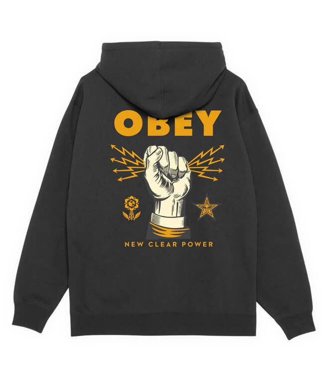 Obey 'New Clear Power' Hoodie - Black