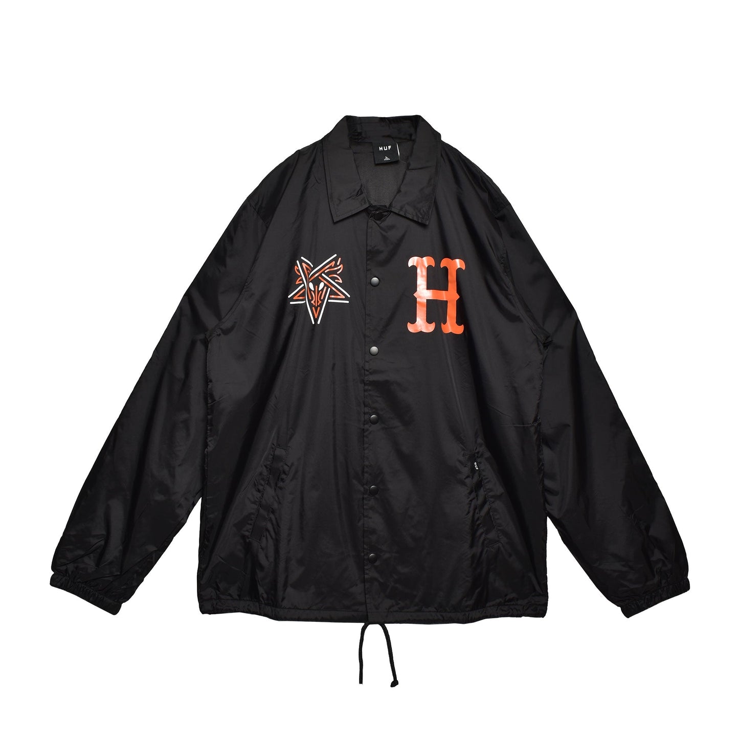 HUF X Thrasher 'Split Coaches' Windbreaker - Black