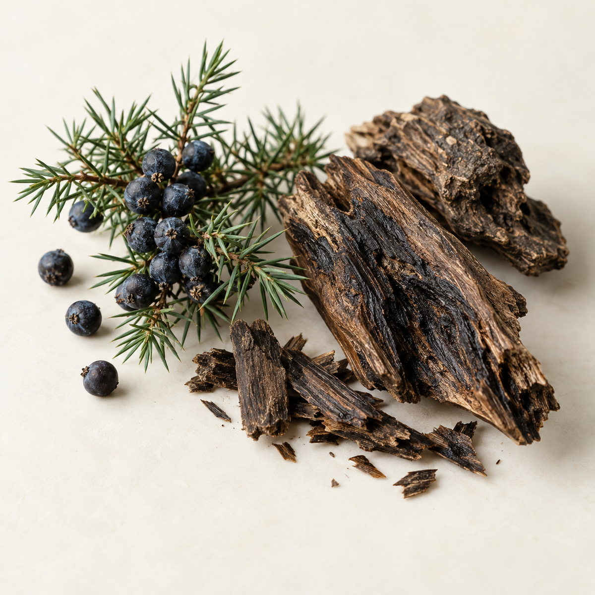 Bougie genévrier et bois sombres 7oz