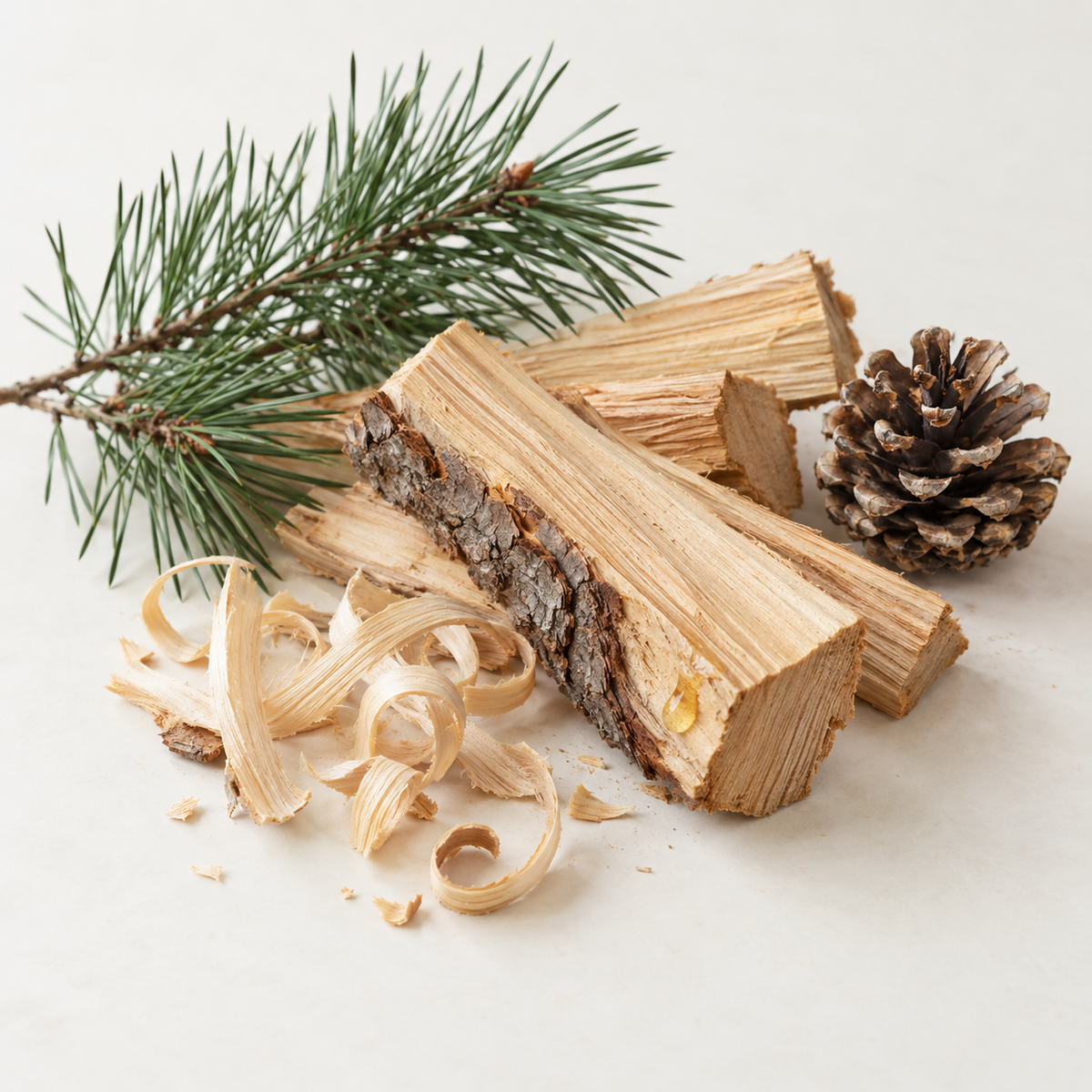 Bougie  bois de pin  7oz