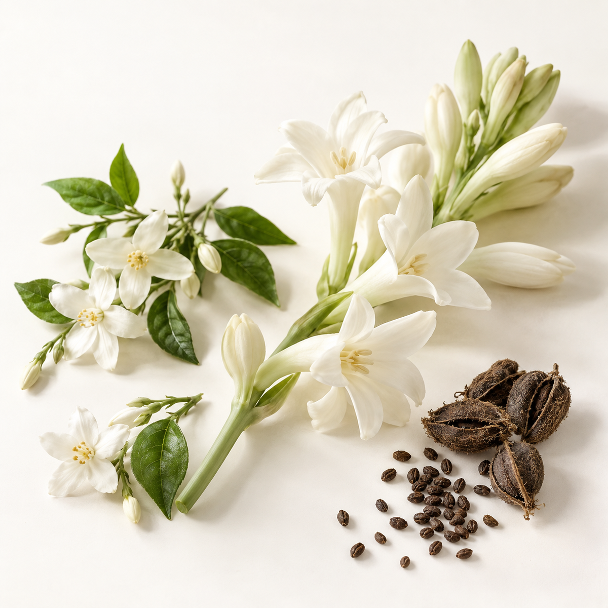 Bougie de soya ZÉNOBIE  musc et fleur de jasmin