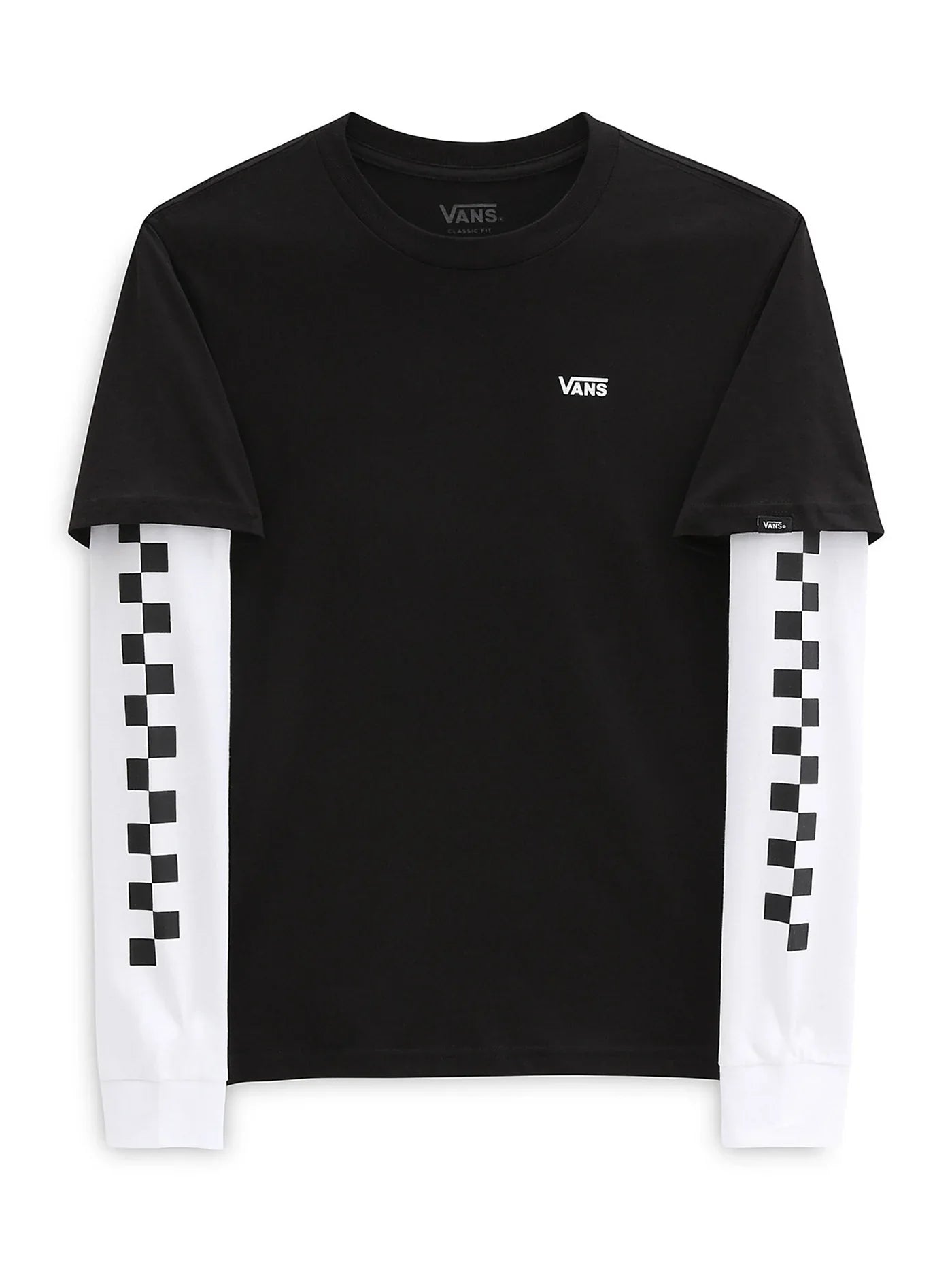 Vans 'Long Check' Twofer L/S Tee - Black (KIDS)