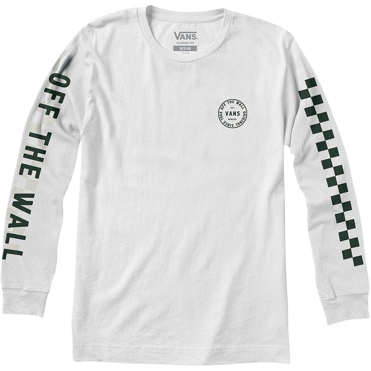 Vans 'Off The Wall Combo' L/S Tee - White (KIDS)