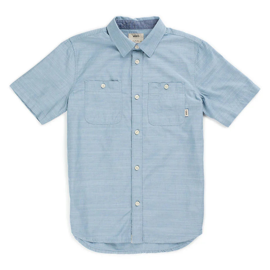 Vans 'Guilder IV' S/S Shirt - Light Blue (KIDS)