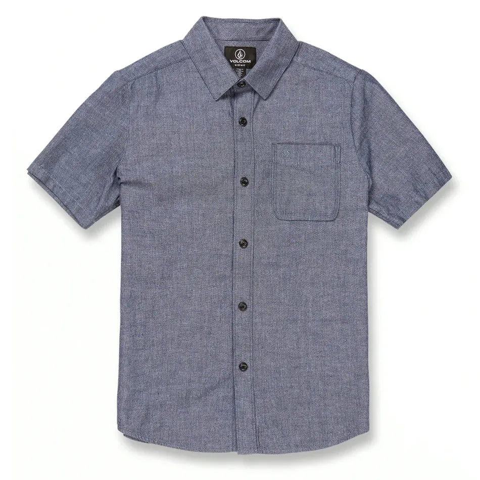 Volcom 'Play Date Knight' S/S Shirt - Grey (KIDS)