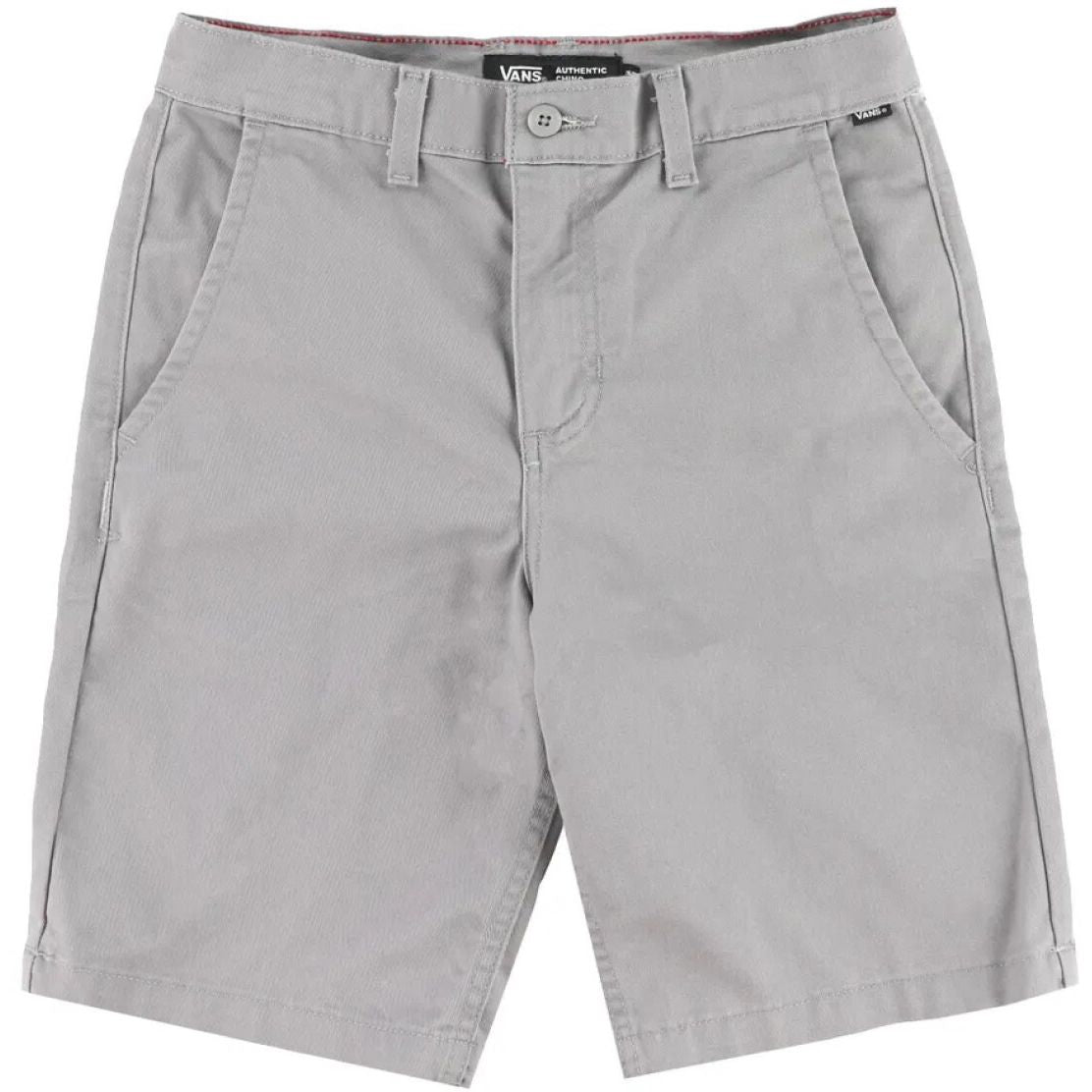 Vans 'Authentic' Stretch Chino Shorts - Light Grey (KIDS)