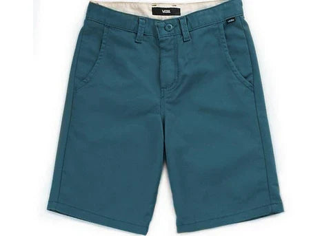 Vans 'Authentic' Sturdy Stretch Chino Shorts - Moroccan Blue (KIDS)
