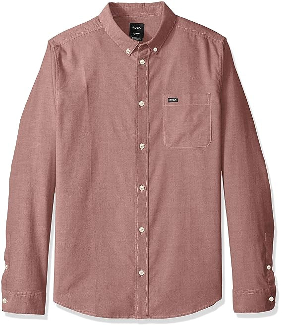 RVCA 'That'll Do' L/S Shirt - Salmon (KIDS)