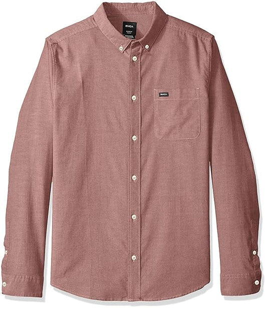 RVCA 'That'll Do' L/S Shirt - Salmon (KIDS)