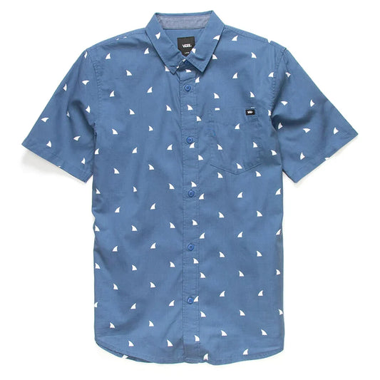Vans 'Shark Fin Ditsy' S/S Shirt - Blue (KIDS)