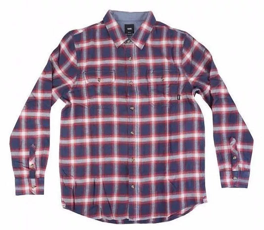 Vans 'Beechwood' Flannel Shirt - Navy/Red/White (KIDS)
