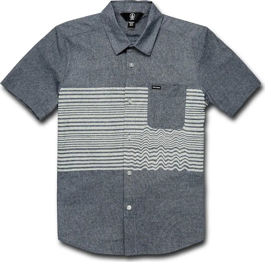 Volcom 'Mag Vibes' S/S Shirt - Grey (KIDS)