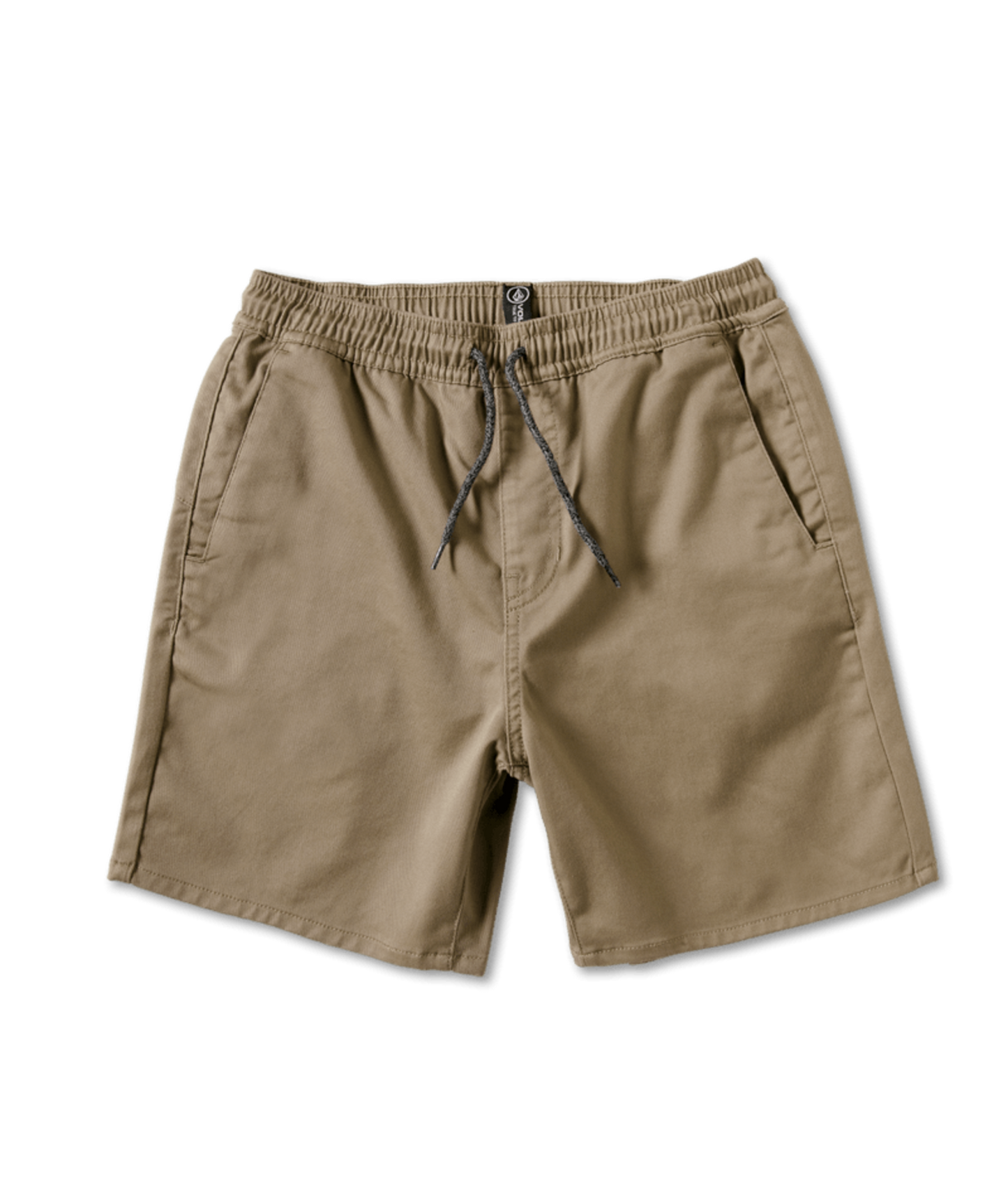 Volcom 'Frickin' Elastic Waist Shorts - Khaki (KIDS)