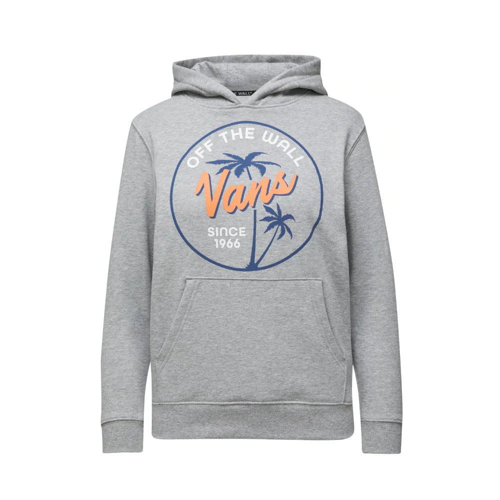 Vans 'Palm Script' Hoodie - Cement (KIDS)