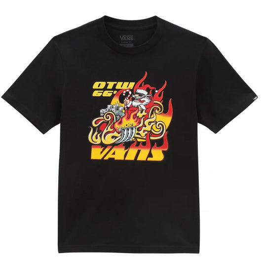 Vans 'Santa Flames' Tee - Black (KIDS)