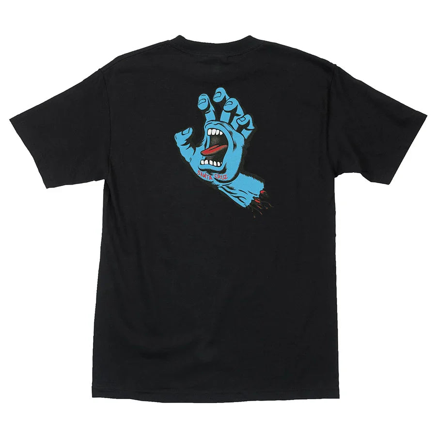 Santa Cruz 'Screaming Hand' Tee - Black (KIDS)