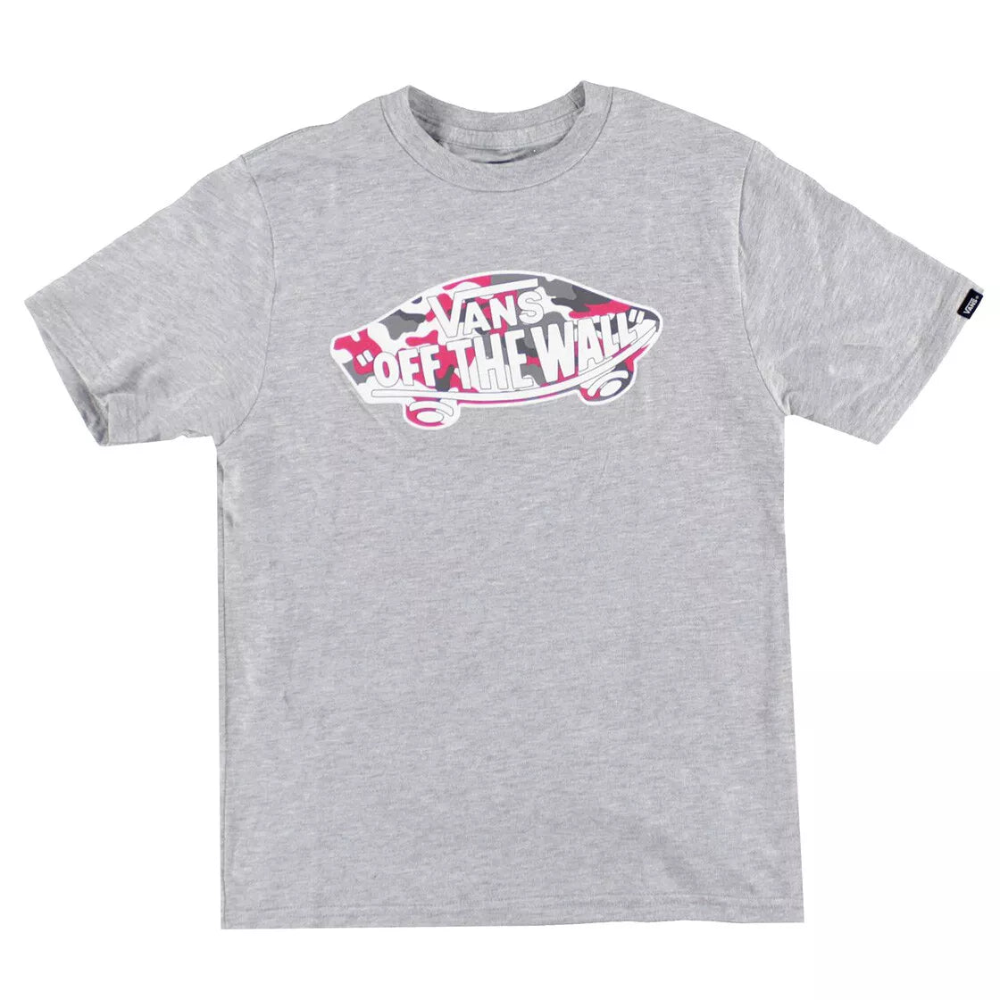 Vans 'OTW Logo Fill' Tee - Grey/Pink Camo (KIDS)