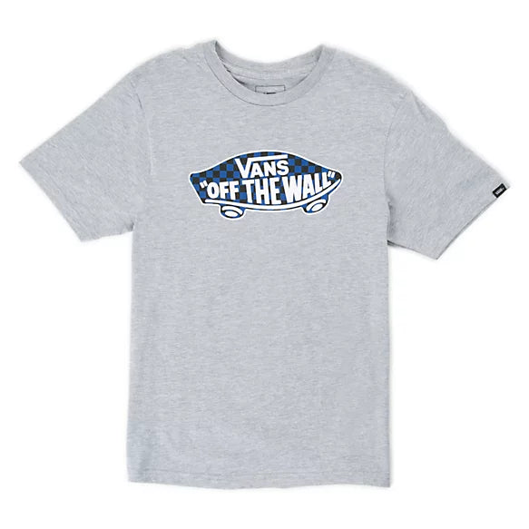 Vans ‘OTW Logo Fill' Tee - Grey/Blue Checker (KIDS)