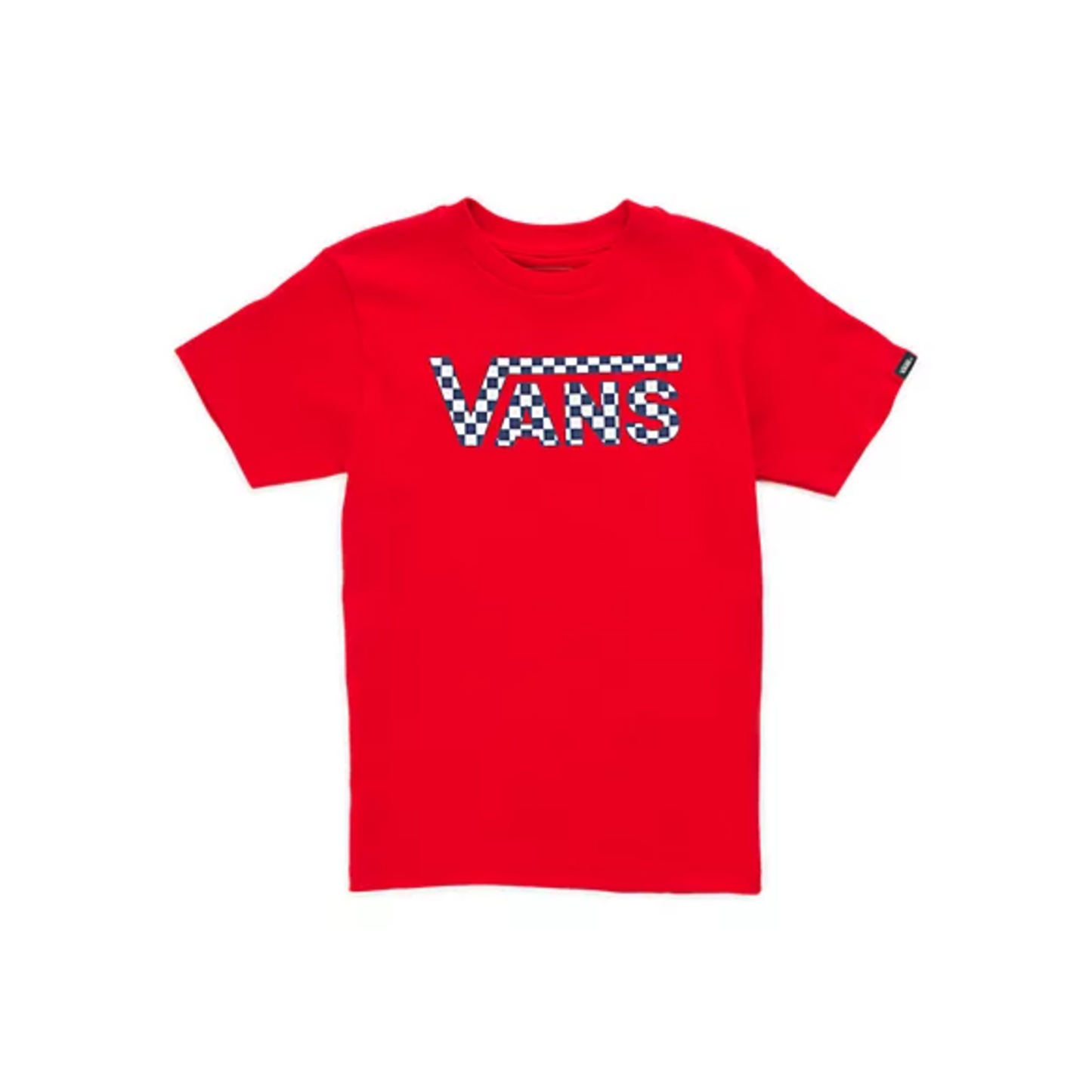 Vans 'Classic Check' Tee - Red (KIDS)