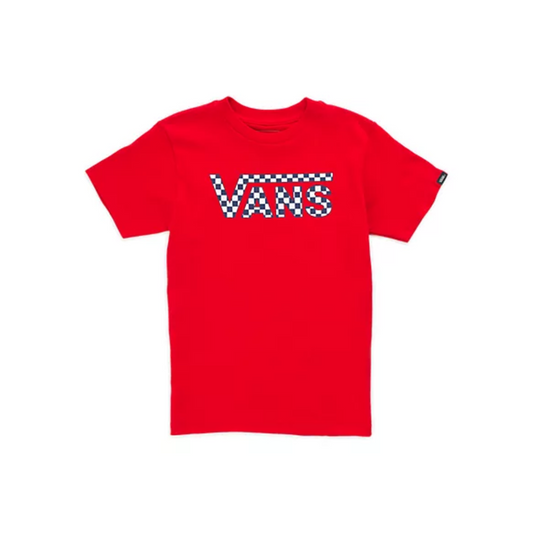Vans 'Classic Check' Tee - Red (KIDS)