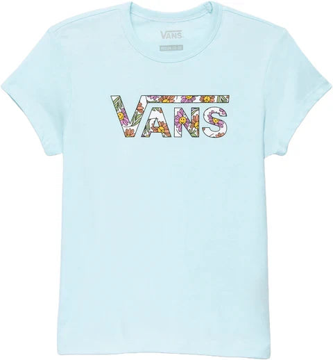 Vans 'Elevated Floral Fill' Tee - Sky Blue (KIDS)