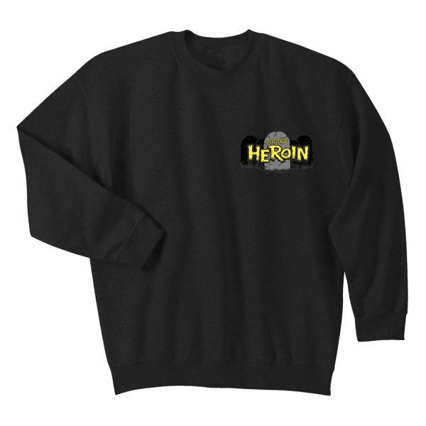 Heroin Skateboards 'Dead Dave Skate Zombie' Sweatshirt - Black