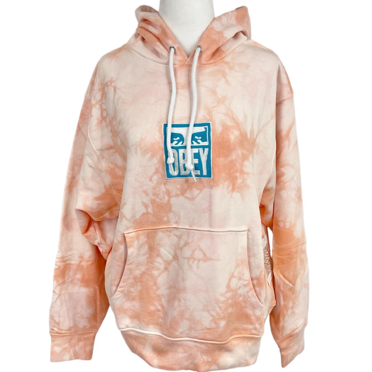 Obey 'Warden' Hoodie - Peach Tie Dye (Women's)