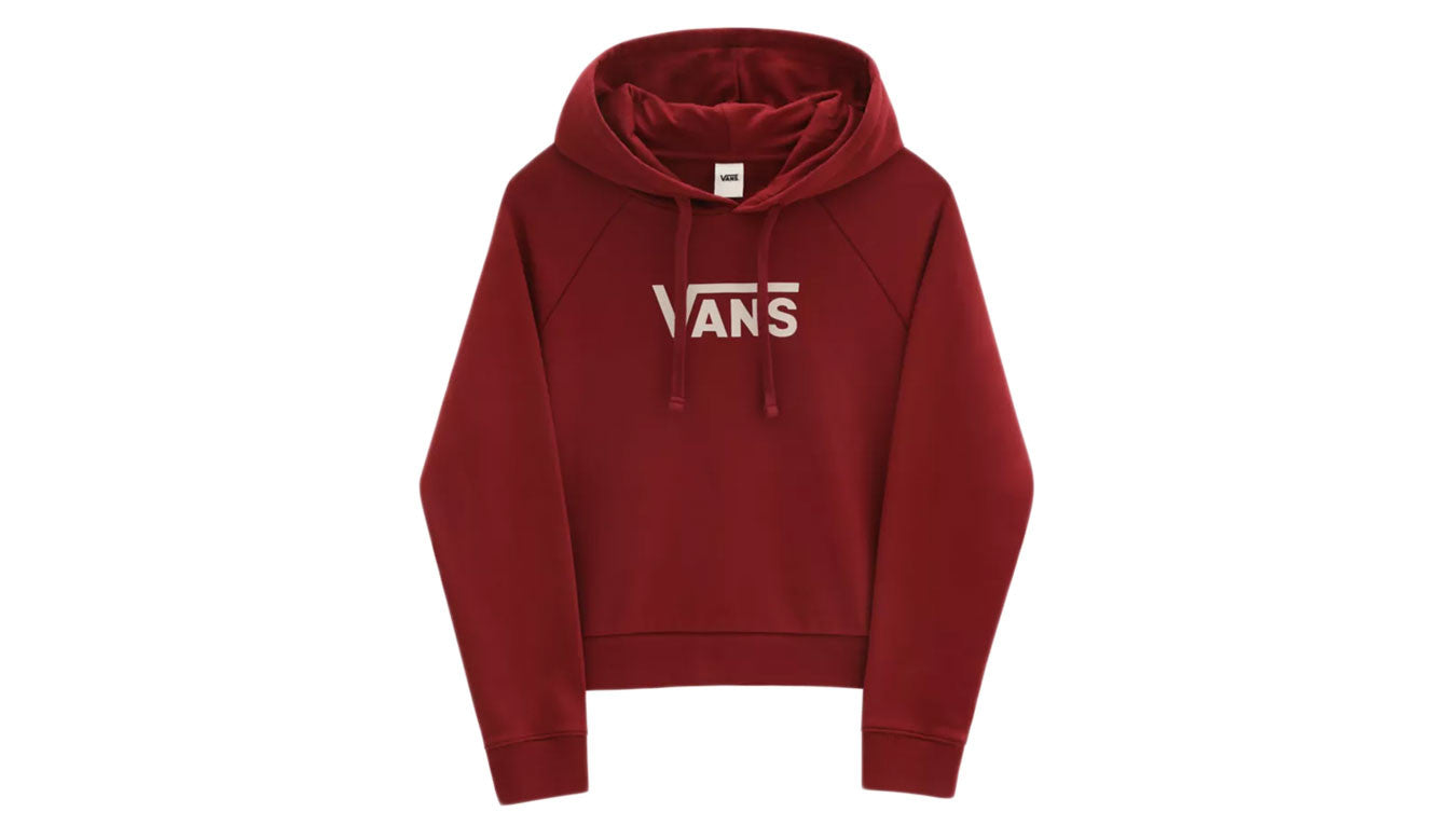 Vans 'Flying V' Boxy Fit Hoodie - Burgundy Red (Women's)