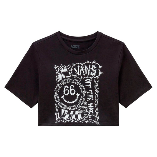 Vans 'Forever Checker' Cropped Tee - Black (Women's)