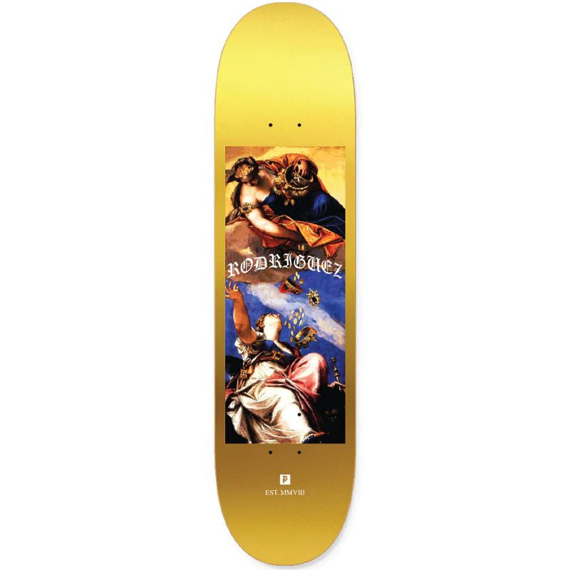 Primitive 'Rodriguez Exchange' Skate Deck - Gold