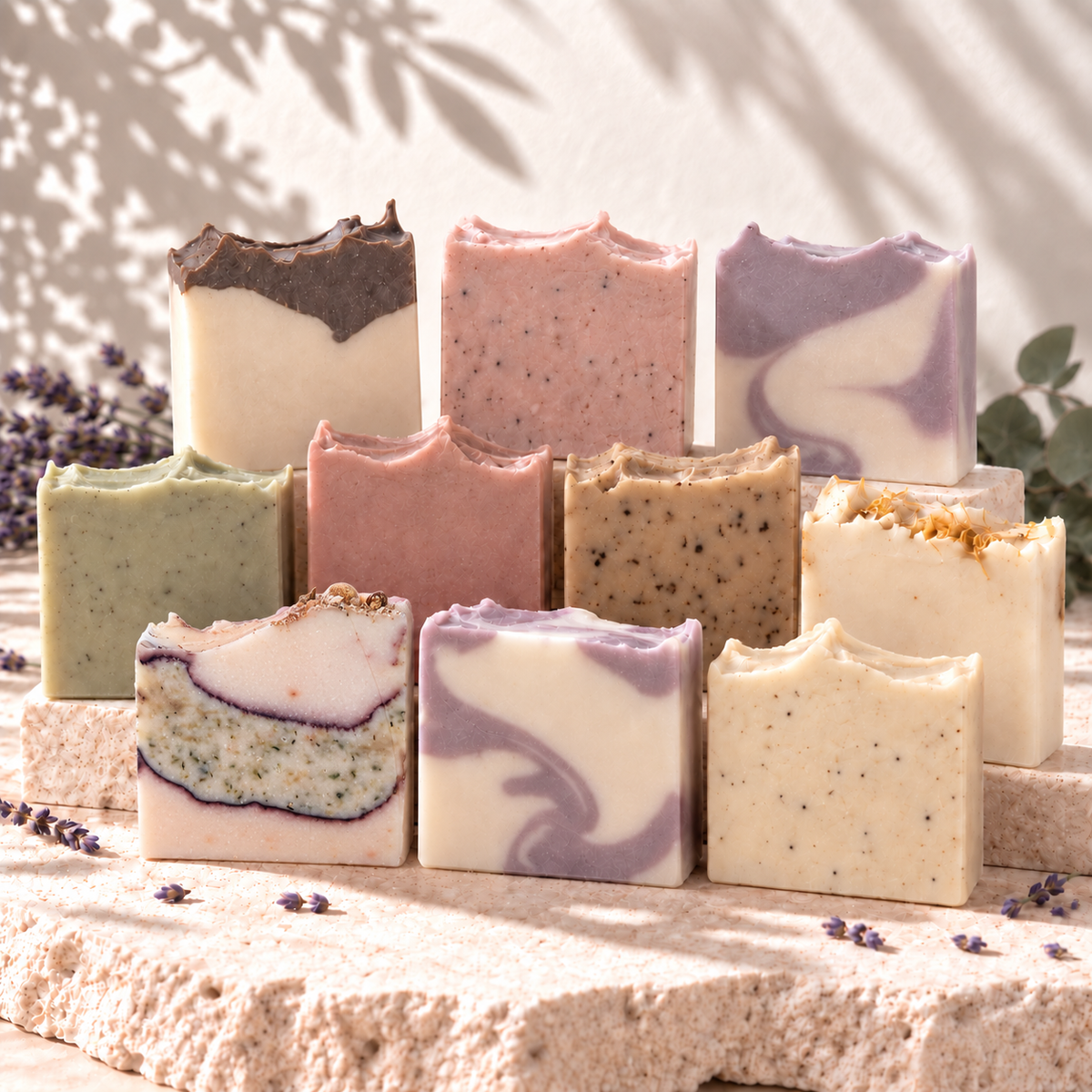 1KG savons naturels mélangés