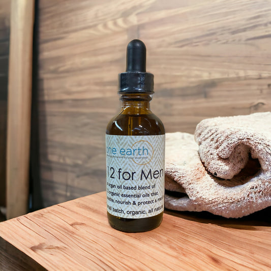 12 pour hommes - Huile visage, barbe et cheveux