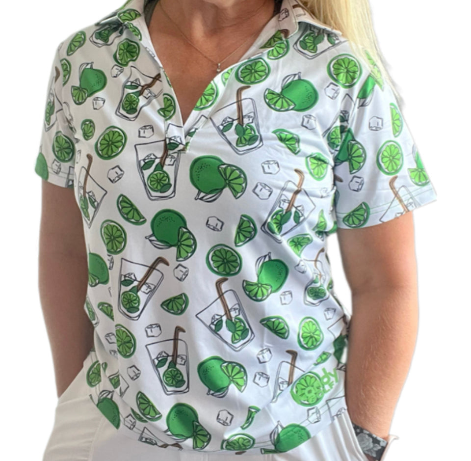 Liquidation Polos classiques pour femmes, col en V, manches, coupe ample.