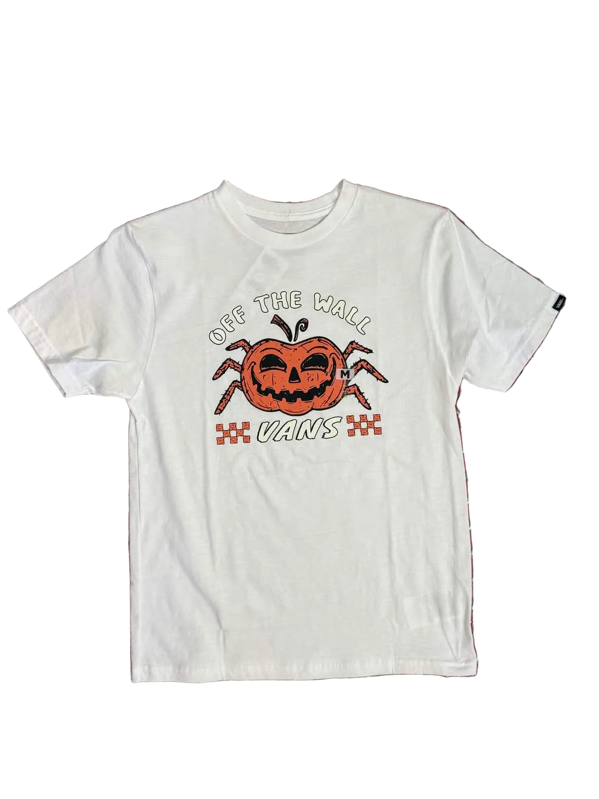 Vans 'Glow Pumpkin' Tee - White (KIDS)
