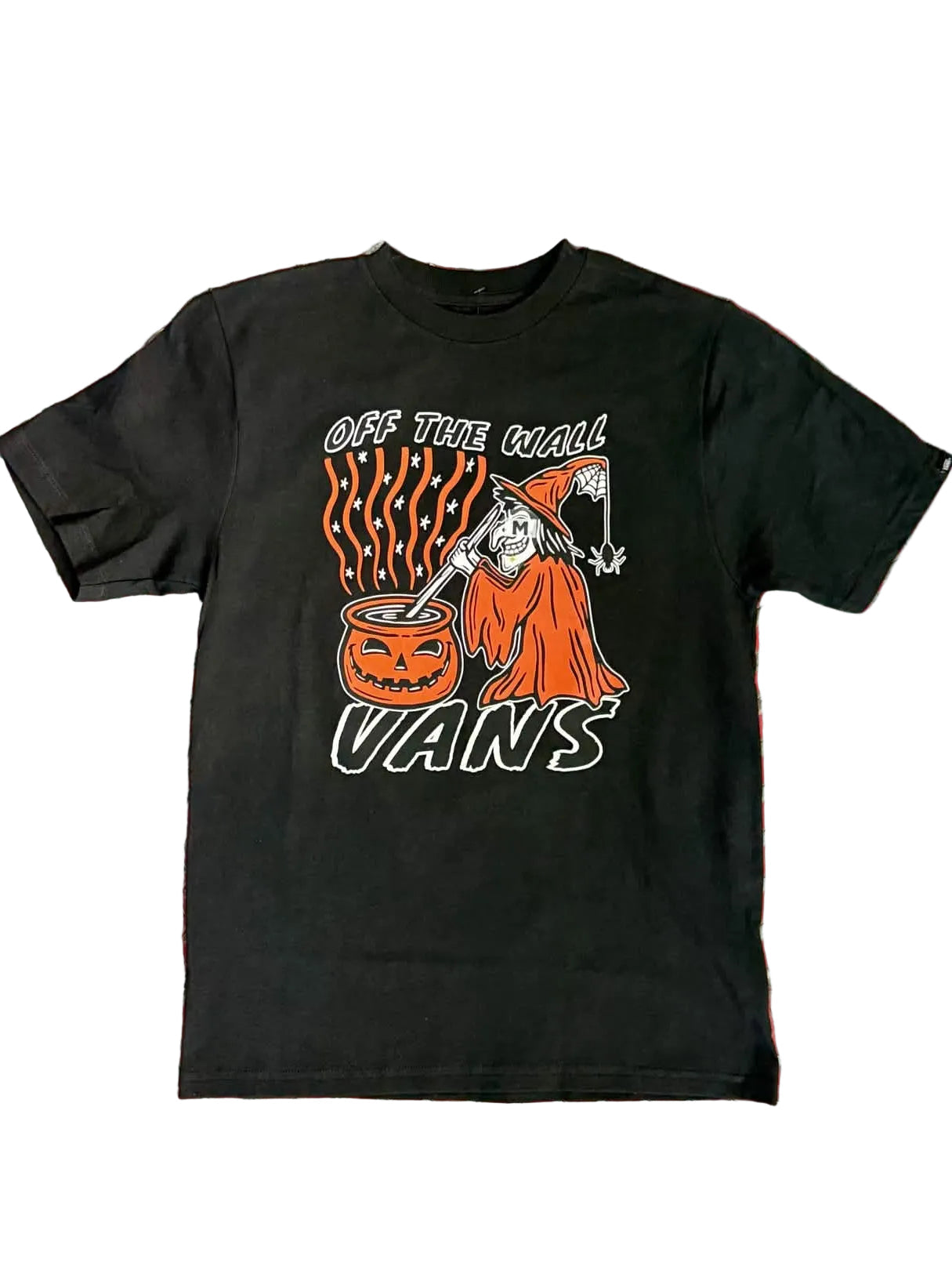 Vans 'Glow Pumpkin' Tee - Black (KIDS)