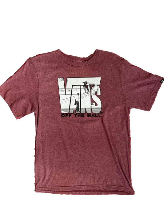 Vans 'Security' Tee - Burgundy (KIDS)