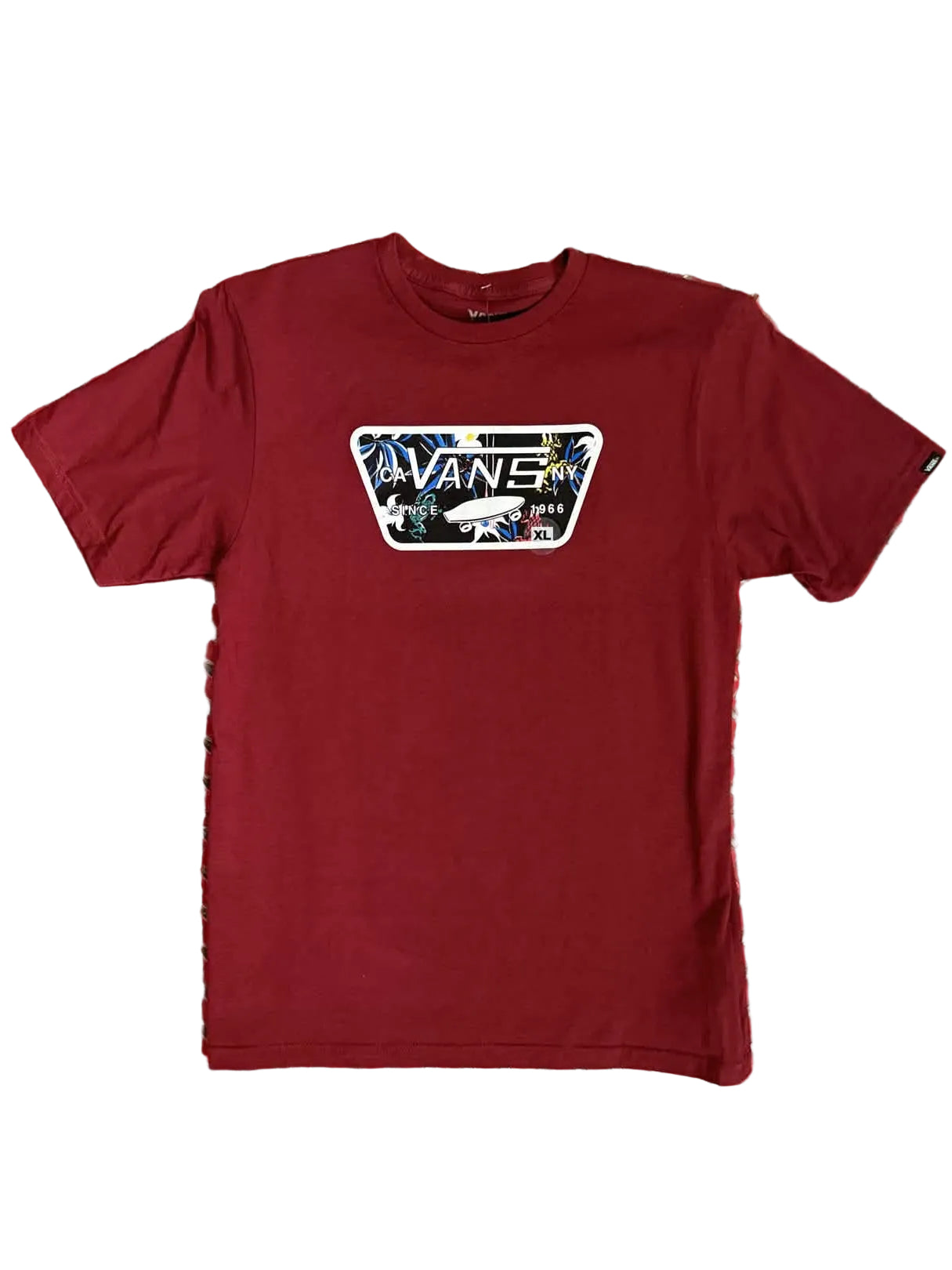 Vans 'Full Patch' Tee - Burgundy (KIDS)