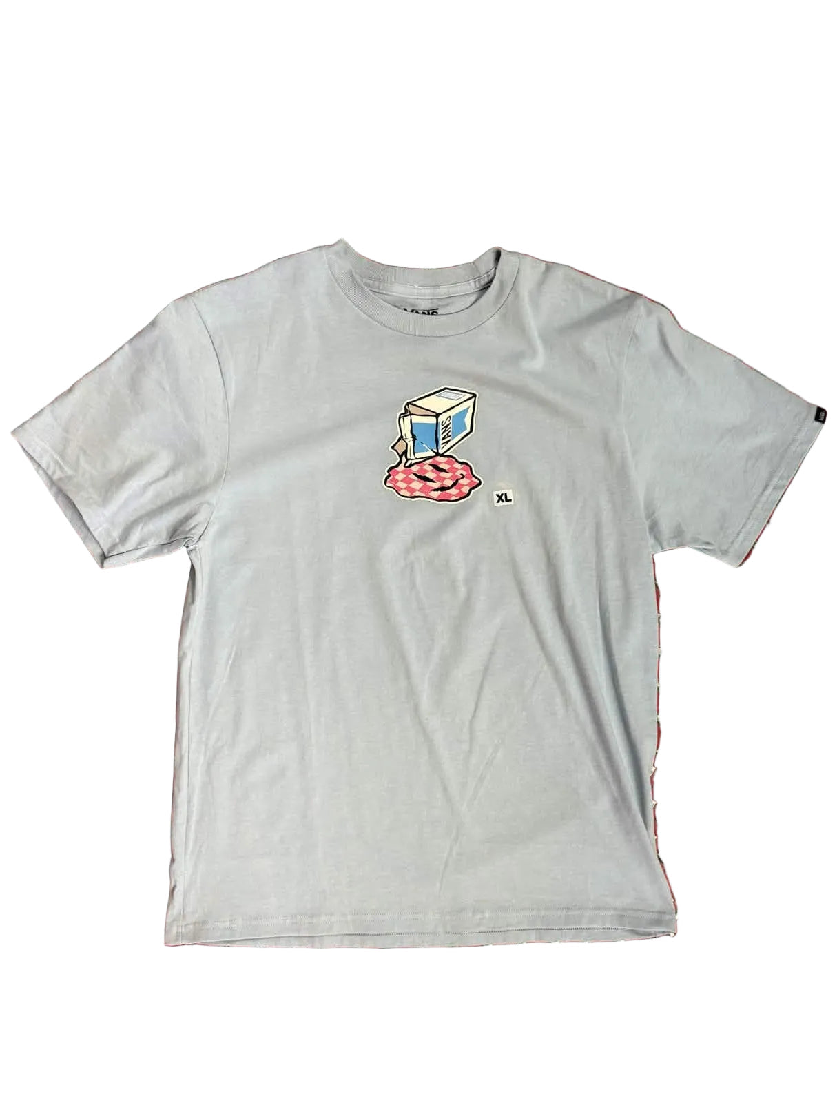 Vans 'Checkerboard Spill' Tee - Light Blue (KIDS)