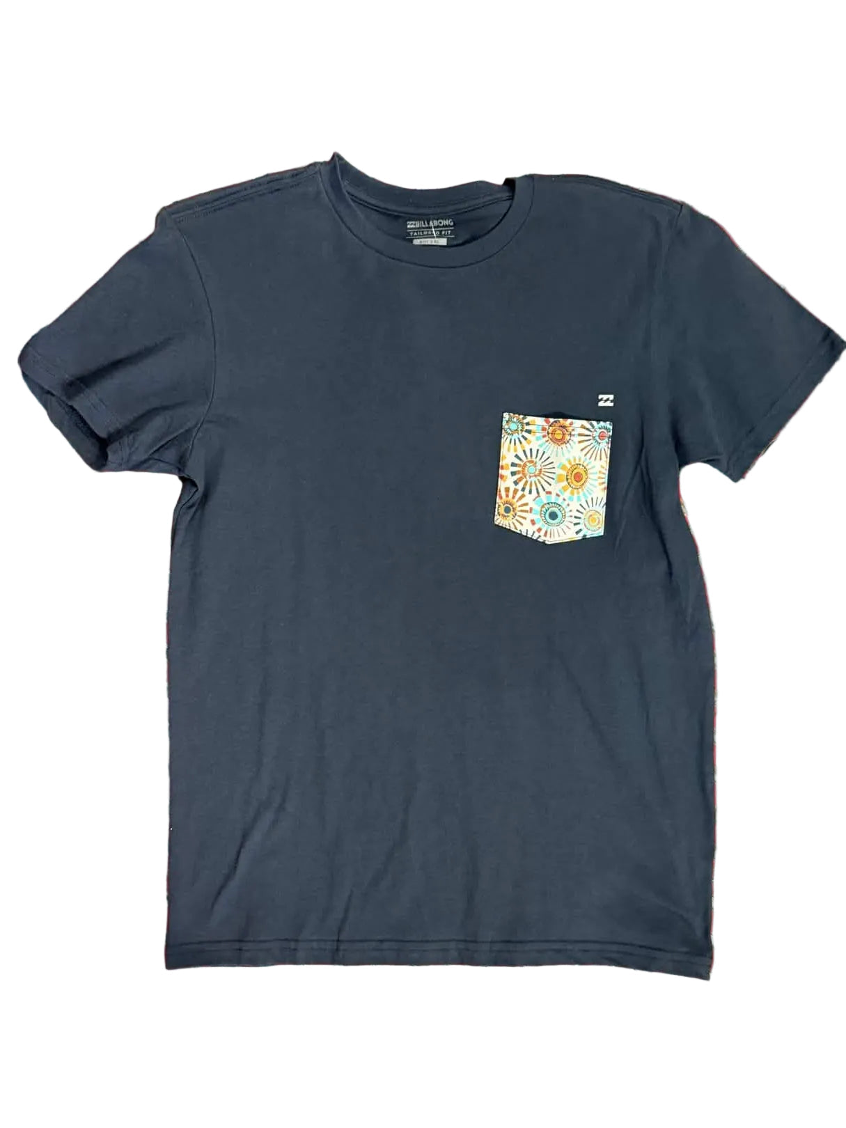 Billabong 'Team Pocket' Tee - Navy/Flowers (KIDS))