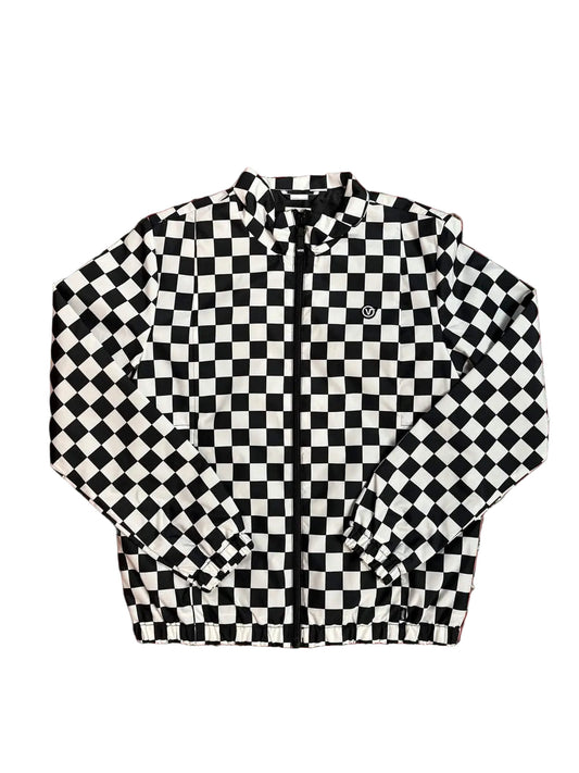 Vans 'Scattered Check' Windbreaker - White/Black (Women’s)