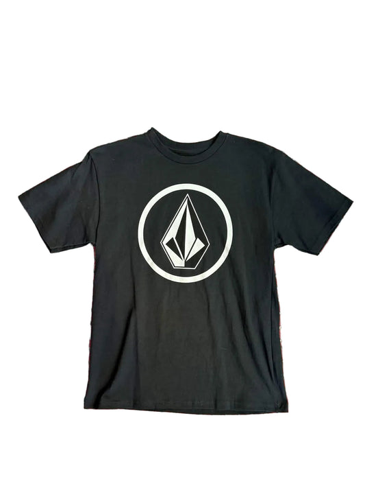 Volcom 'Circle Stone Fill' Tee - Black (KIDS)