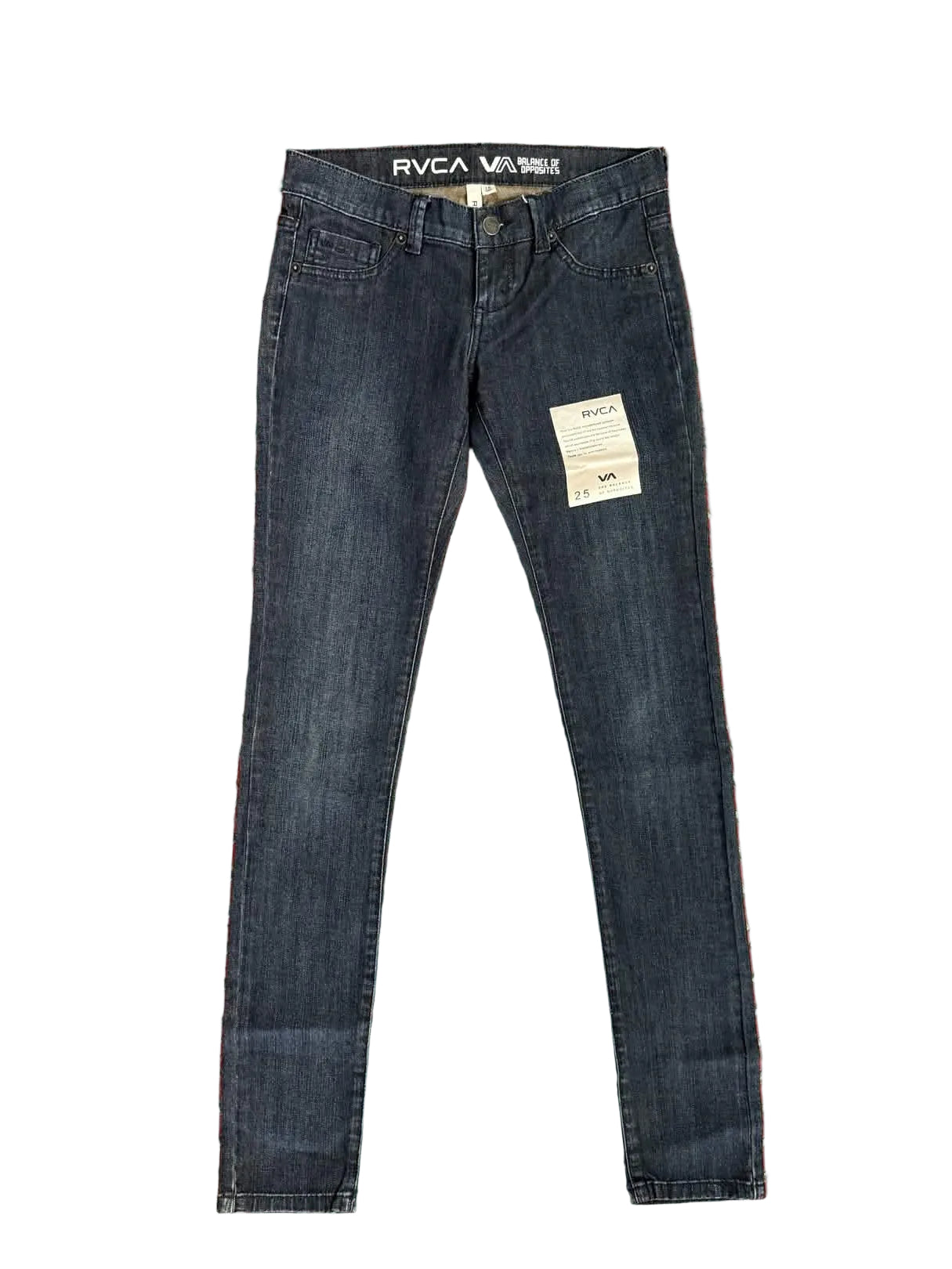 RVCA 'Nova' Skinny Fit Jeans - Dark Denim Blue (Women's)