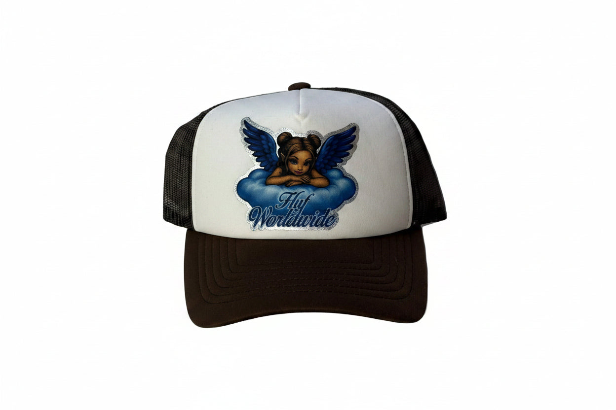 HUF 'Bliss' Trucker Cap - Brown