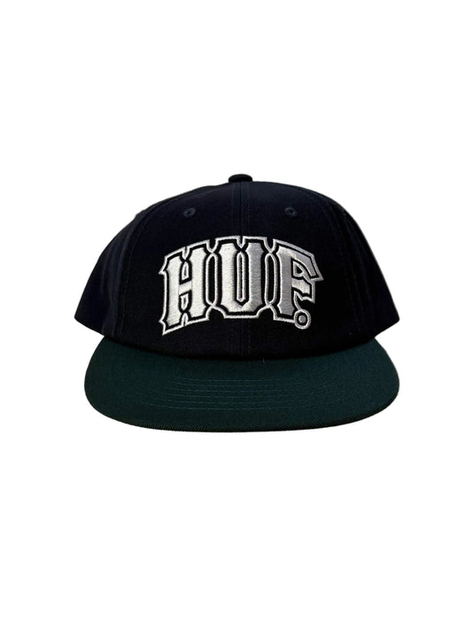 HUF 'Classic Arch Brushed' Snapback - Navy/Green